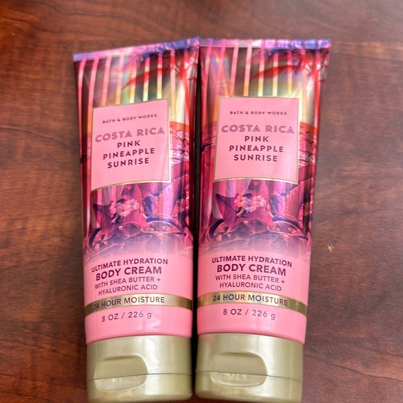 BBW 2pc Body Cream Costa Rica Pineapple Pink Sunrise - Picture 1 of 2